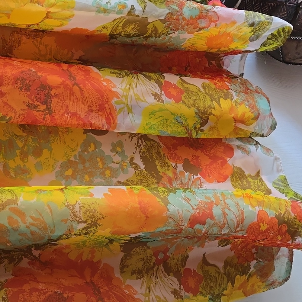 ⭐️ Host Pick⭐️ X2  Vintage |  Rare Time Fashions 1970s' Floral Maxi Dress - Picture 6 of 15
